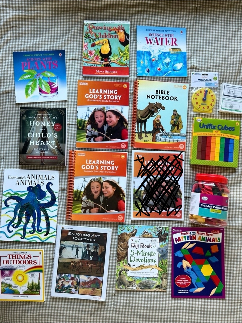 My Father‘s World First Grade Homeschool Curriculum, NEW incl math manipulatives